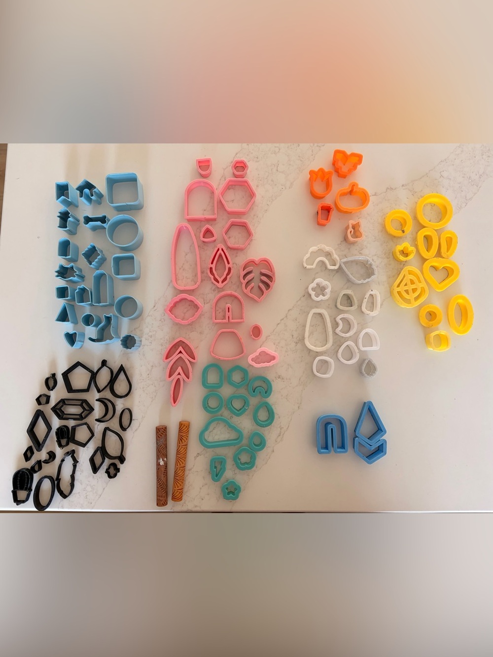Polymer Clay Earring Cutter and Clay Set